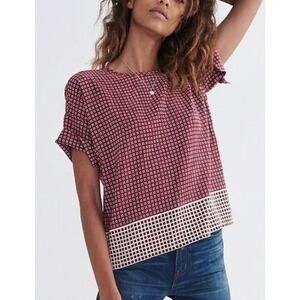 Madewell Silk Premiere Bow-Back Tee